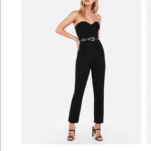 Express Black Strapless Dress